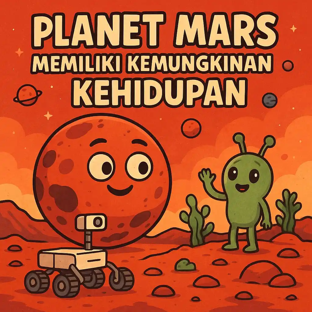 Image from Belajar | Fakta Dunia 🌏📚: *PLANET MARS MEMILIKI KEMUNGKINAN KEHIDUPAN 🛸*🌌  ───────────────────...