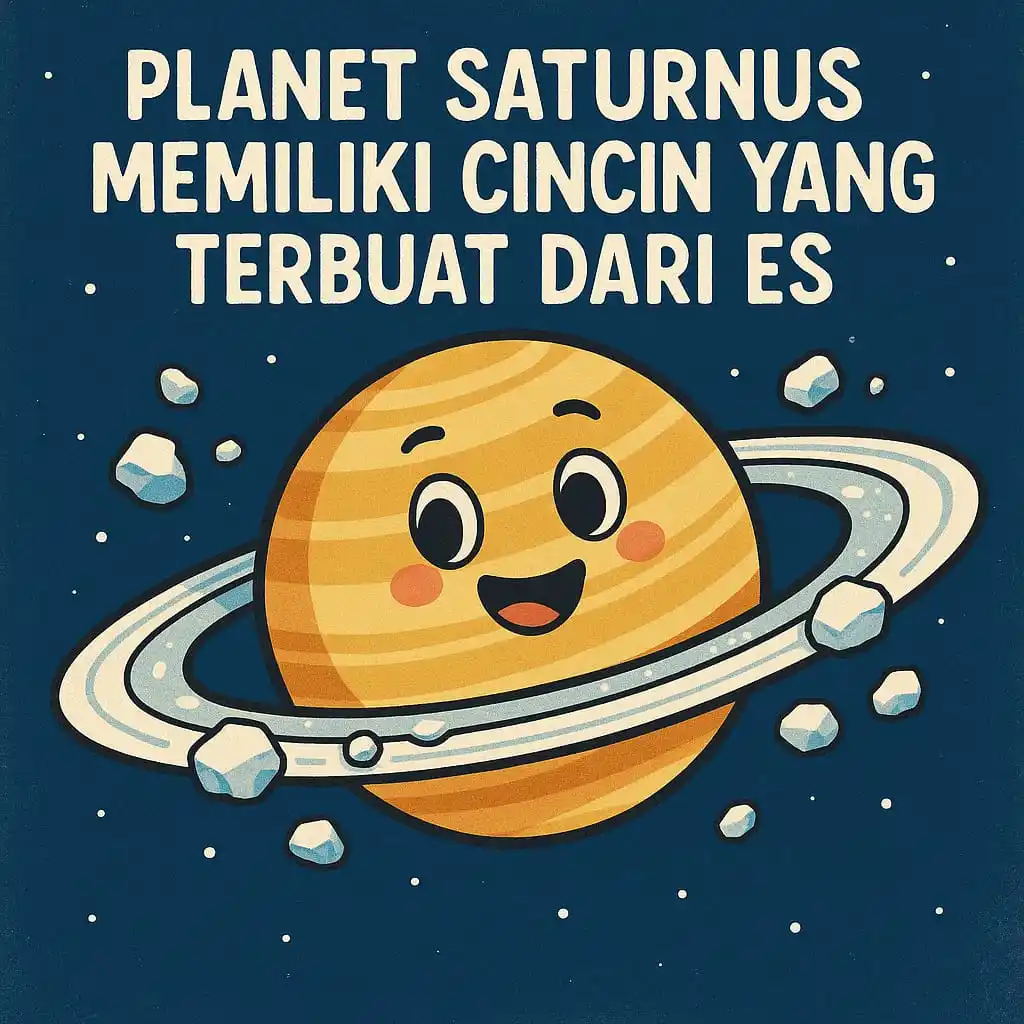Image from Belajar | Fakta Dunia ๐๐: *๐ PLANET SATURNUS MEMILIKI CINCIN YANG TERBUAT DARI ES โ๏ธ๐ช* โโโโโโโ...