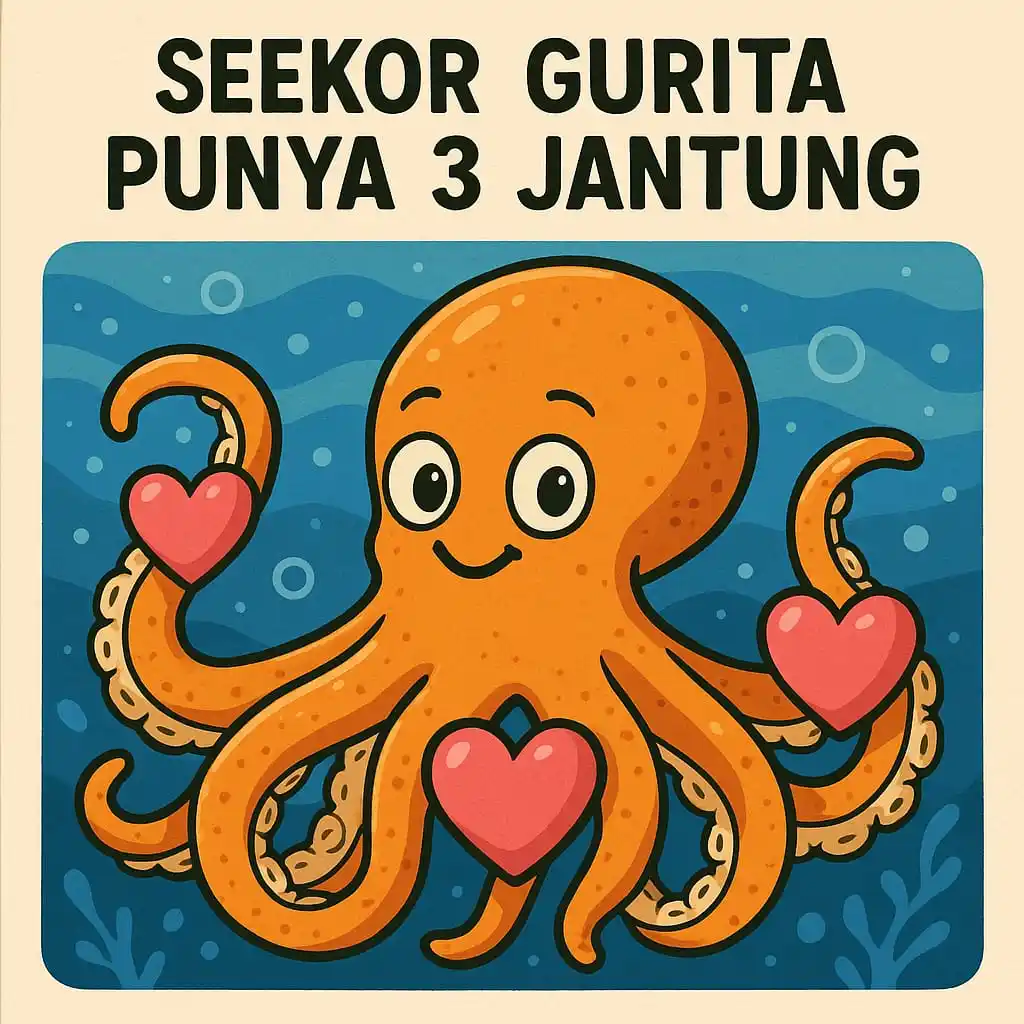 Image from Belajar | Fakta Dunia ๐๐: *SEEKOR GURITA TERNYATA PUNYA 3 JANTUNG!? ๐๐ซ* โโโโโโโโโโโโโโโโโโโโ *...