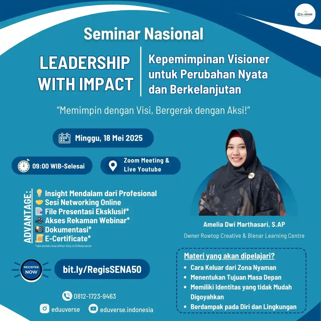Image from Info Seminar Terbaru: โจ ๐๐๐ฆ๐ข๐ง๐๐ซ ๐๐๐ฌ๐ข๐จ๐ง๐๐ฅ: ๐๐๐๐๐๐ซ๐ฌ๐ก๐ข๐ฉ ๐ฐ๐ข๐ญ๐ก ๐๐ฆ๏ฟฝ...