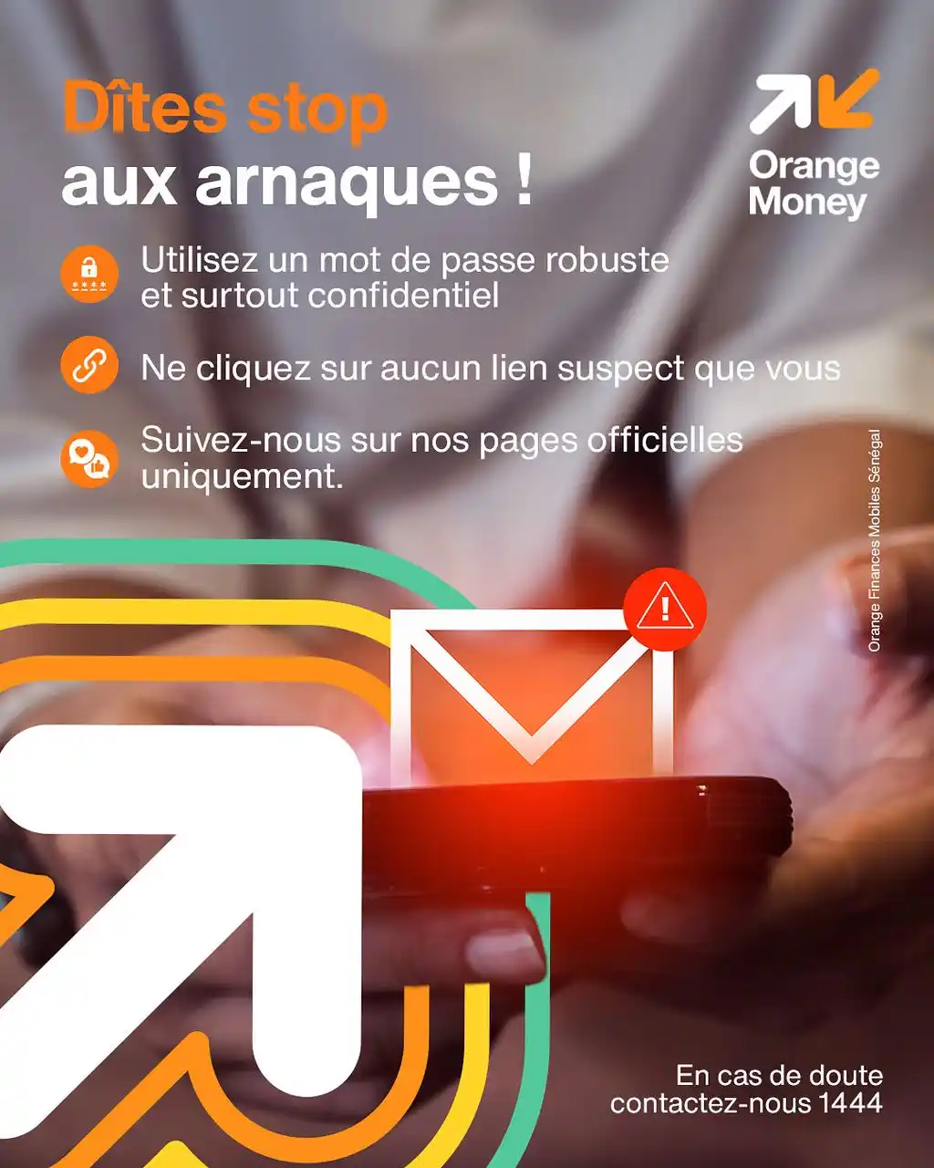 Image from Orange Money Sénégal : ⚠️À l’approche des fêtes, il est essentiel de rester prudent ! Veillez...