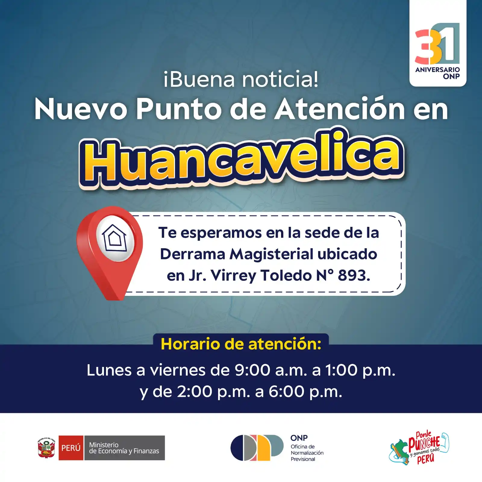 Image from ONP Oficial: 📢 ¡Atención, asegurado! Desde hoy, lunes 9 de junio, visítanos en nue...