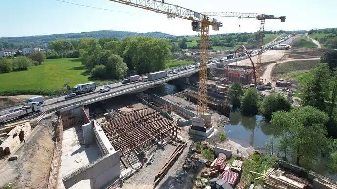 Image from BNN: 🔴 Autobahn GmbH nennt neues Enddatum für den A8-Ausbau bei Pforzheim....