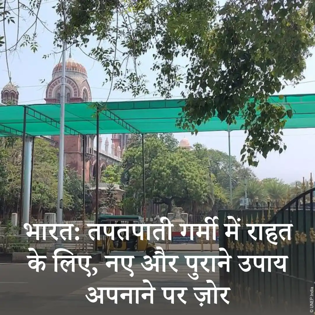 Image from UN Hindi (संयुक्त राष्ट्र): भारत में झुलसा देने वाली गर्मी का मौसम करोड़ों लोगों के लिए एक चुनौती ...