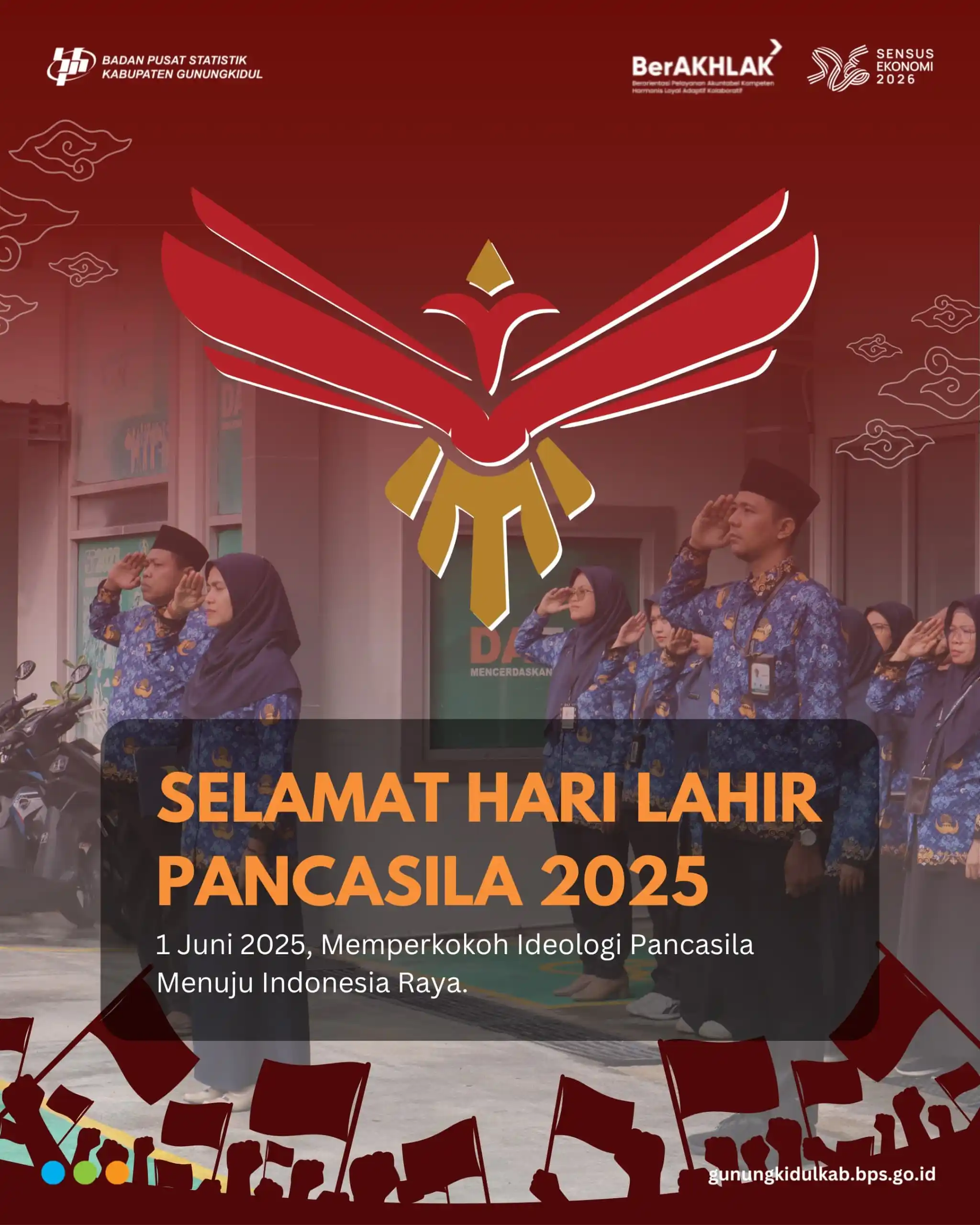 Image from BPS Kabupaten Gunungkidul: BPS Kabupaten Gunungkidul mengucapkan Selamat Hari Lahir Pancasila, 1 ...