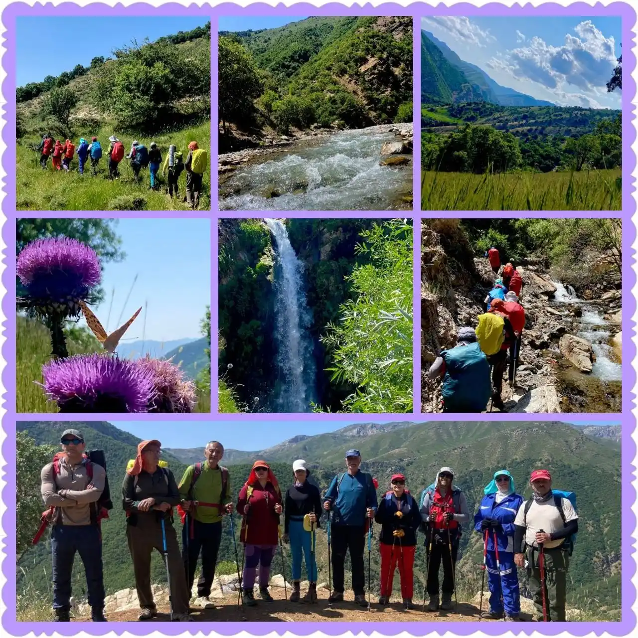 Image from کوهیاران: برنامه اجراشده هفتگی جمعه16خردادماه پیمایش جنگل‌های پیرانشهرتاآبشارخرپ...