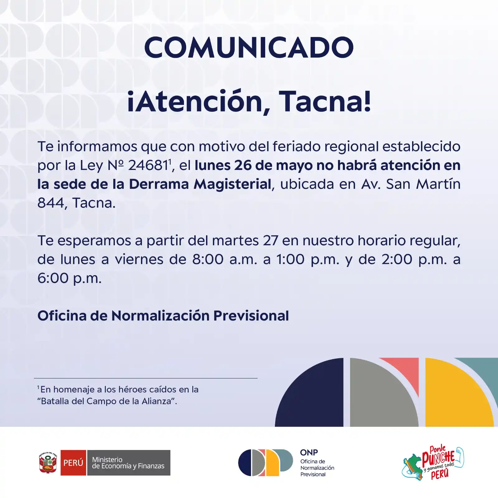ONP Oficial post