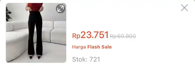 Image from KODE VOUCHER SHOPEE 🛒 : CORA PANTS - Celana Panjang Knit Wanita Long Cullote Pants Highwaist L...