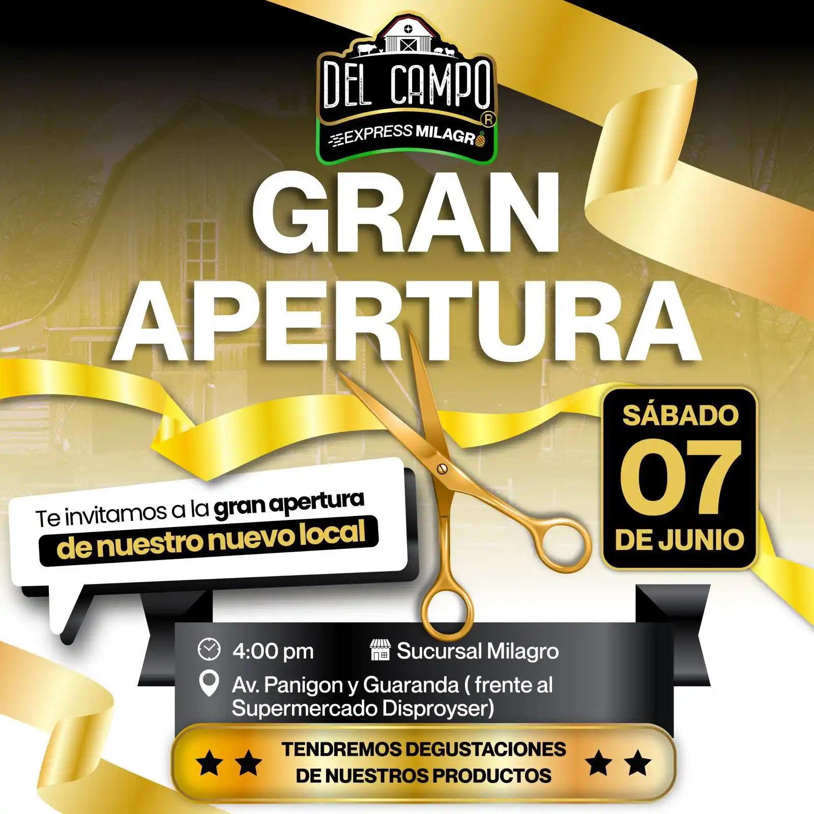 Image from Milagreño que se Respeta: *DEL CAMPO* 🥩 GRAN INAUGURACIÓN DE NUESTRO LOCAL ESTE SABADO 7 DE JUN...