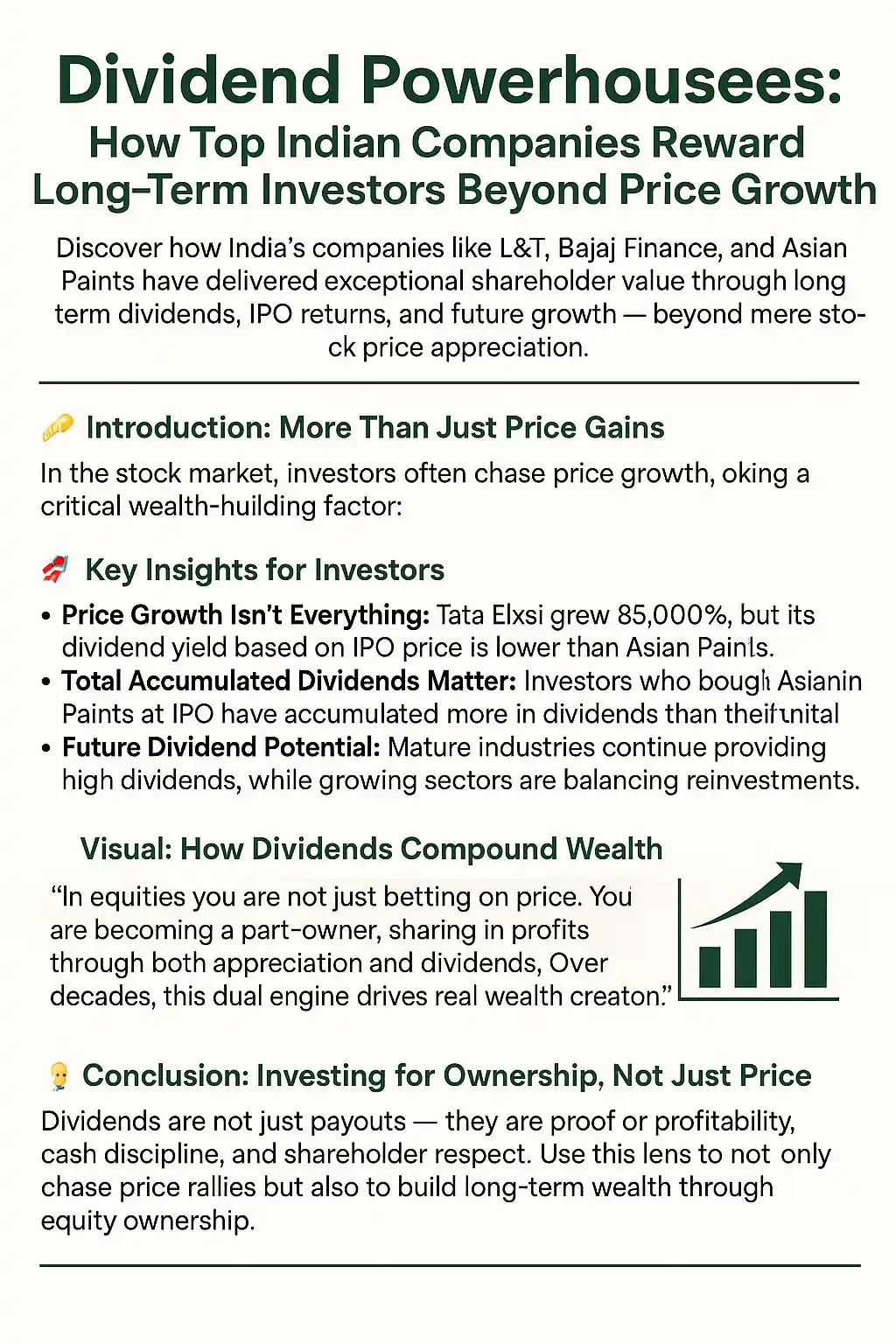 Image from Profit From IT (Profit Finstock Pvt Ltd) (MONEY AT WORK): 📈 Dividend Powerhouses: Beyond Stock Price Gains! 💰 Did you know com...