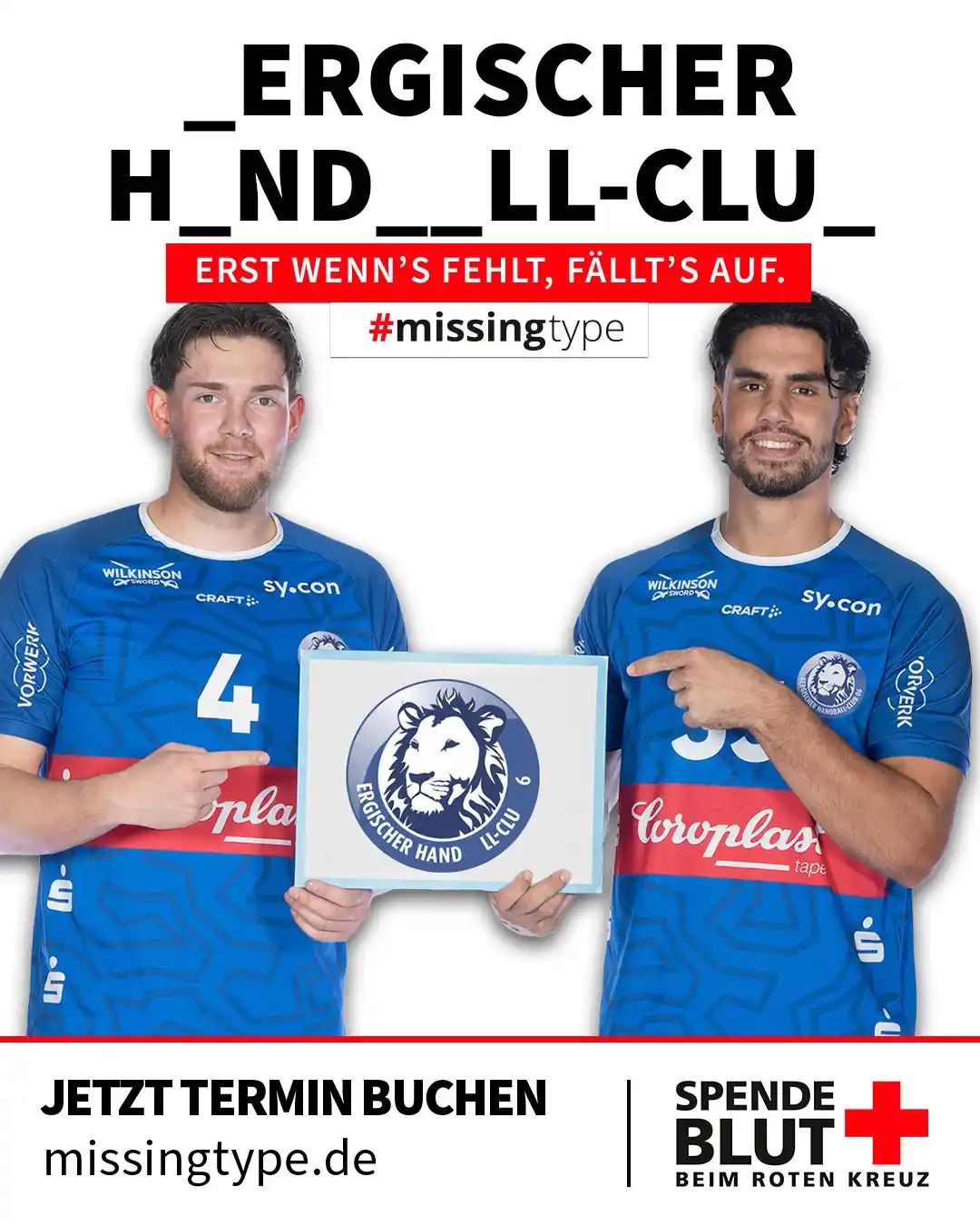 Image from Bergischer HC 06: Erst wenn’s fehlt, fällt’s auf! Wir brauchen Dein A, B, AB und 0. Nich...