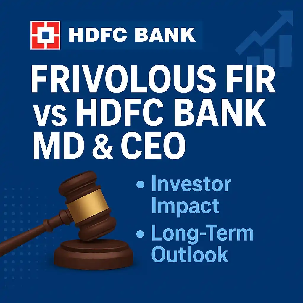 Image from Profit From IT (Profit Finstock Pvt Ltd) (MONEY AT WORK): 🚨 FIR filed against HDFC Bank’s MD & CEO—malicious move or material r...