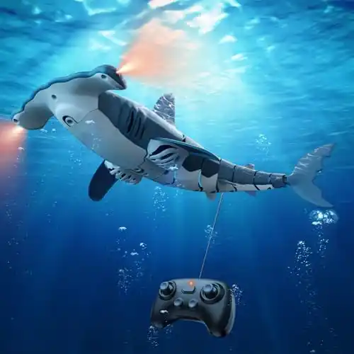 Image from Pirate Deals | Preisfehler, Angebote, Schnäppchen, Rabatte & Freebies: fygurso Ferngesteuertes Hai-Spielzeug mit Hoher Simulation, Sommer-Was...