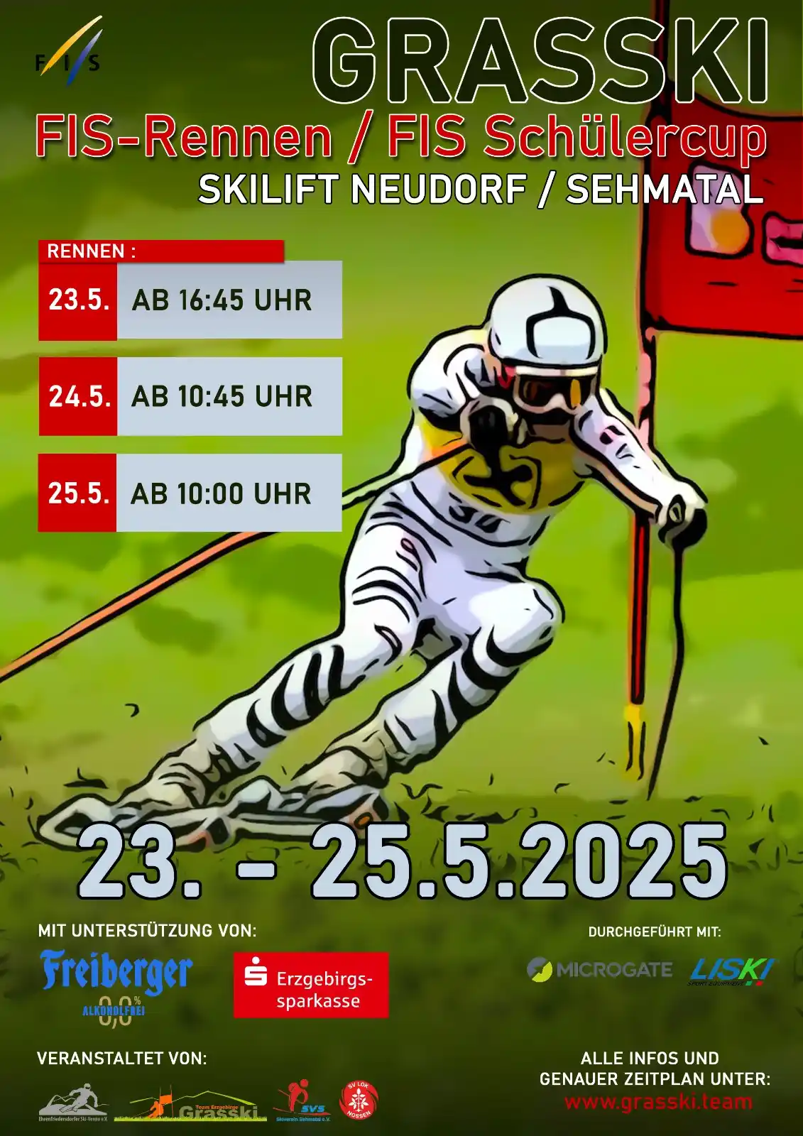 Image from Ehrenfriedersdorf : 🎿 GRASSKI - Fis-Rennen/FIS Schülercup🎿 In Neudorf/Sehmatal am Skilif...