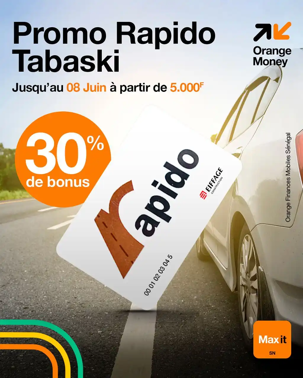 Image from Orange Money Sénégal : Jusqu’au 08 Juin, c’est la promo Tabaski avec Rapido ! Pour toute rec...
