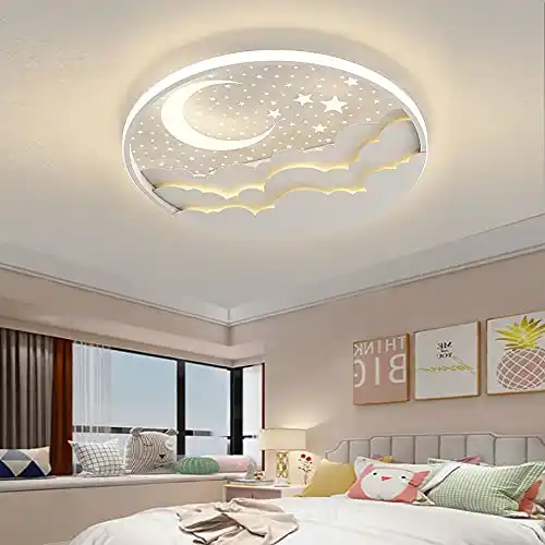 Image from Pirate Deals | Preisfehler, Angebote, Schnäppchen, Rabatte & Freebies: LED Kinder Deckenlampe Stern Mond Deckenleuchte Für Kinder Acryl Lampe...