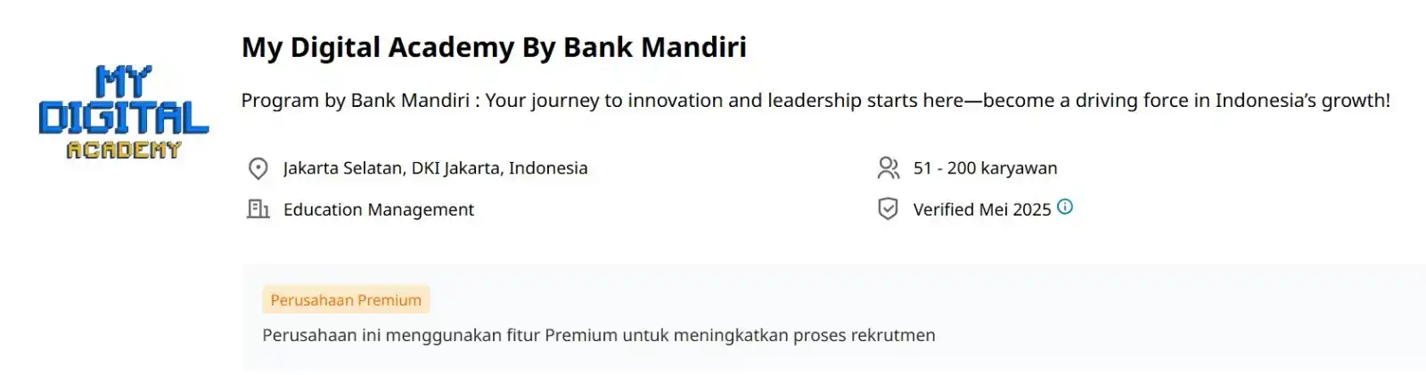 Image from Lokermu.id 2025 Lowongan Kerja SMK SMA Luar Negeri, Swasta, BUMN, WFH: Lowongan Kerja BUMN Magang di Gaji Bank Mandiri. Banyak Kebutuhan Bany...