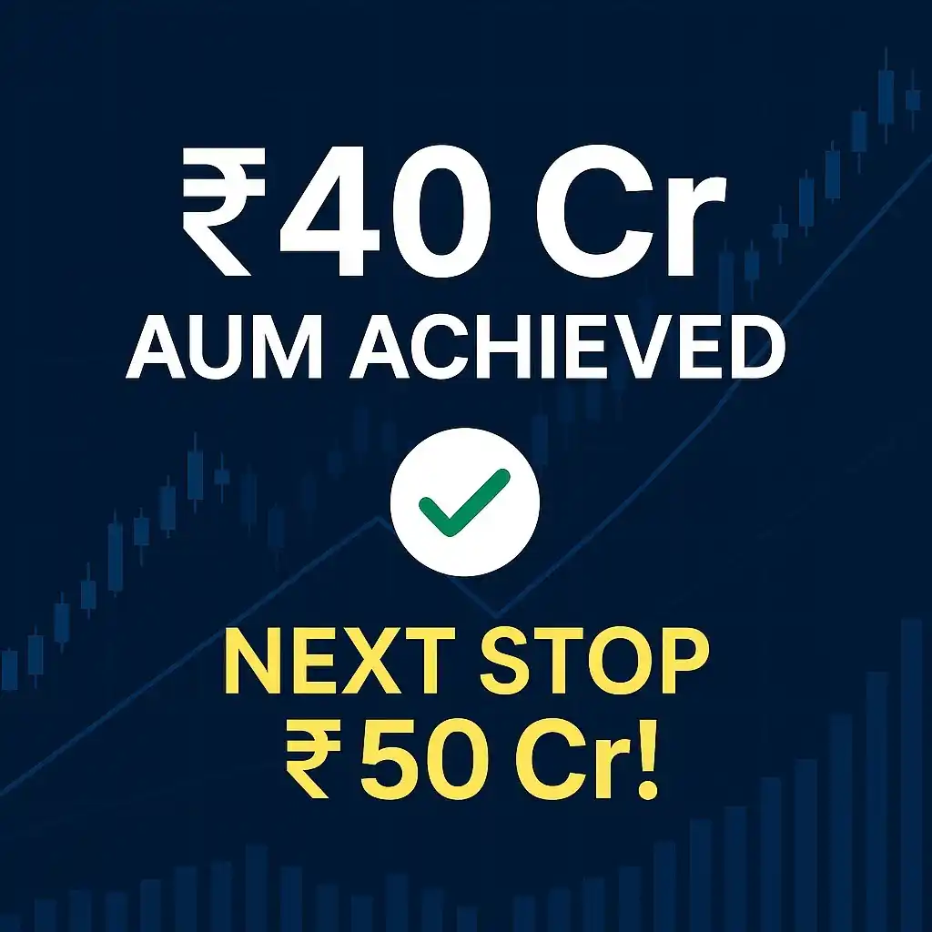 Image from Profit From IT (Profit Finstock Pvt Ltd) (MONEY AT WORK): 🚀 *Milestone Achieved: ₹40 Crores AUM Crossed!* 💼📊 (Directly manage...