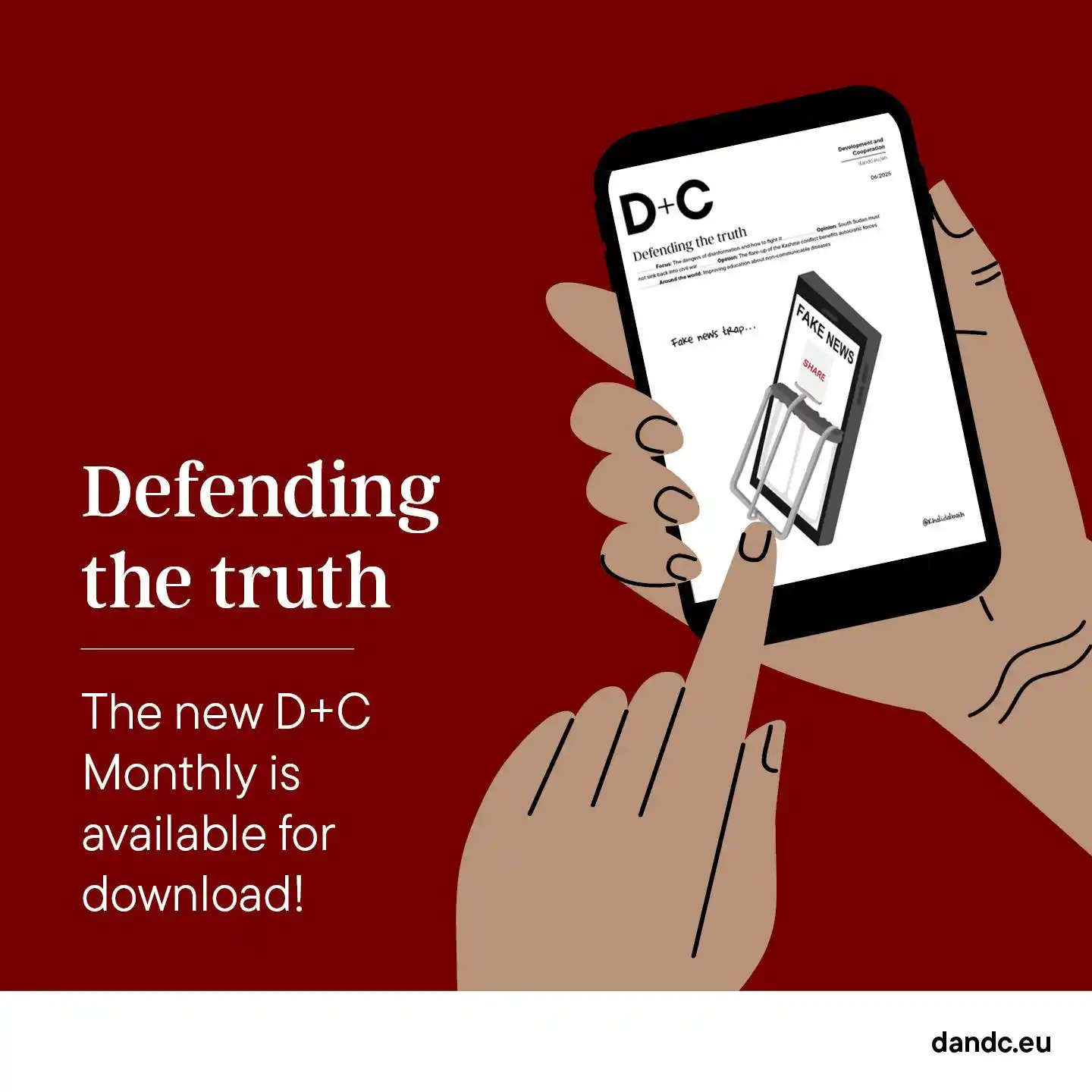 Image from D+C Development and Cooperation : 📲 ⚠️ Mind the trap! But you may not be able to escape it entirely... ...