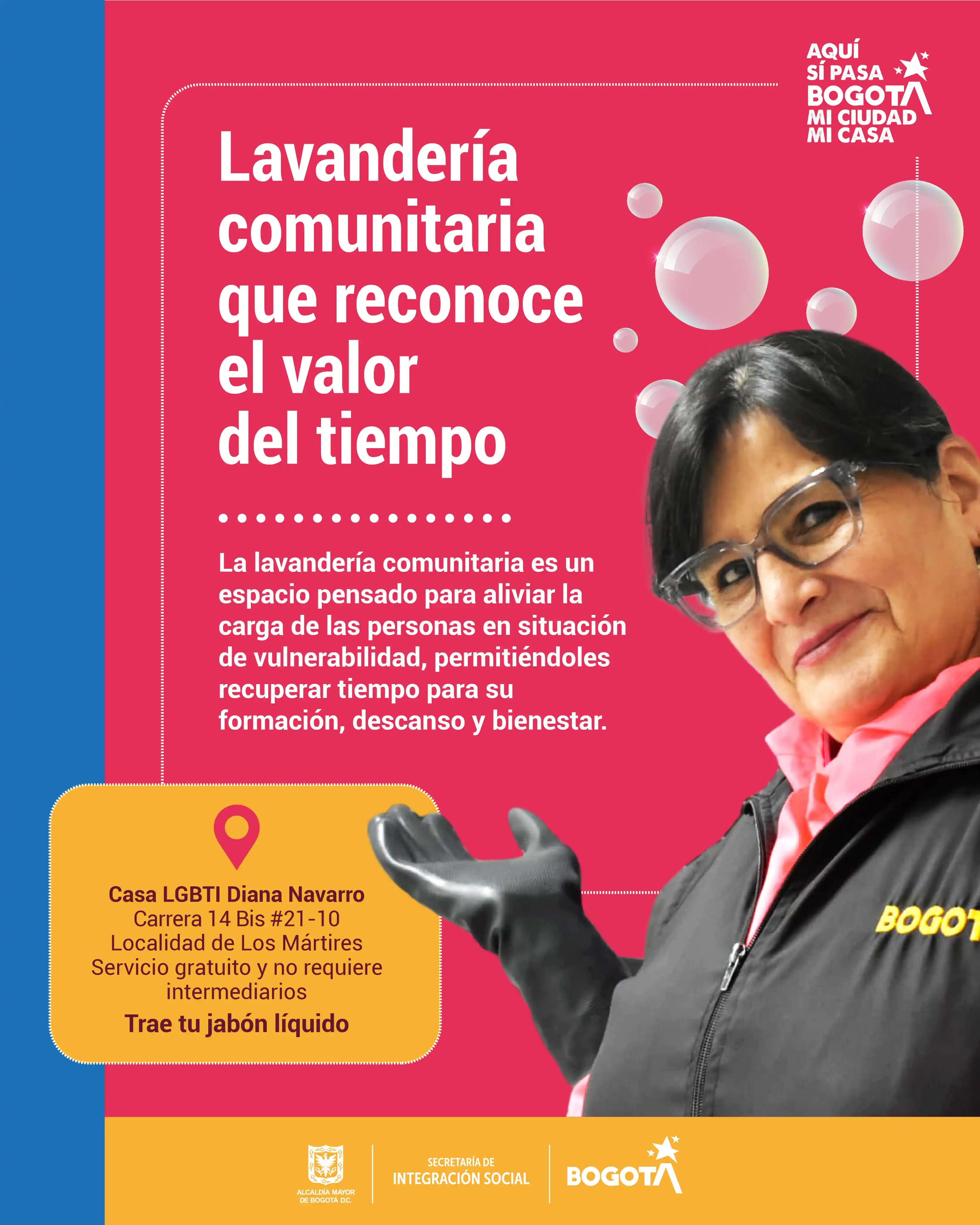 Image from EN BOGOTÁ SE PUEDE SER 🏳️🌈🏳️⚧️: 🧼💙 ¿Necesitas lavar tu ropa y no tienes dónde hacerlo? En la Casa <a...