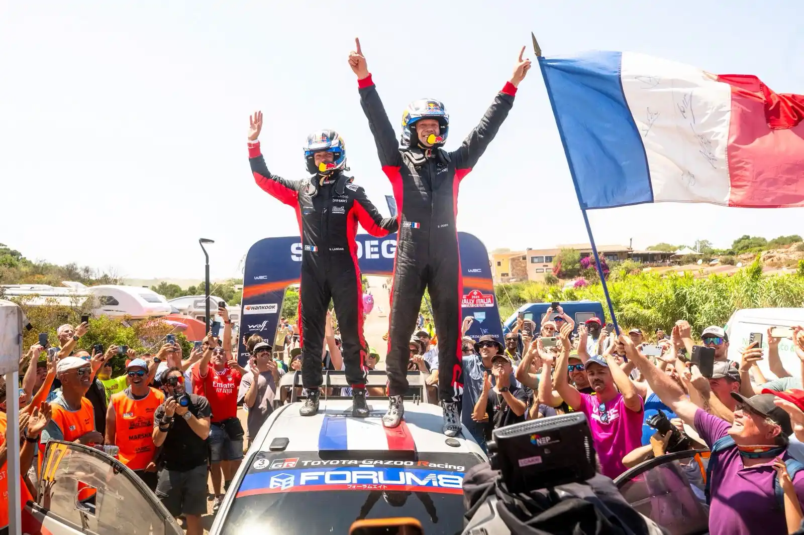 Image from EKO Acropolis Rally: 🏆 Νικητές του *Ράλλυ Ιταλίας Σαρδηνίας* 🇮🇹 οι *Sébastien Ogier* (🇫...