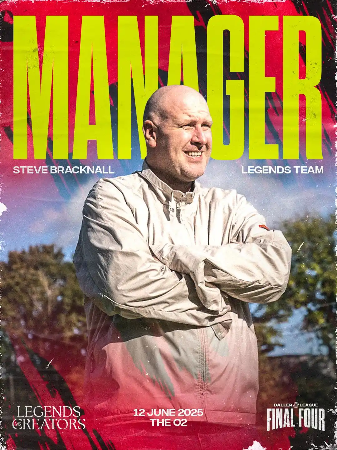 Image from Baller League UK: Only one man could handle the pressure of managing the Legends. Steve ...