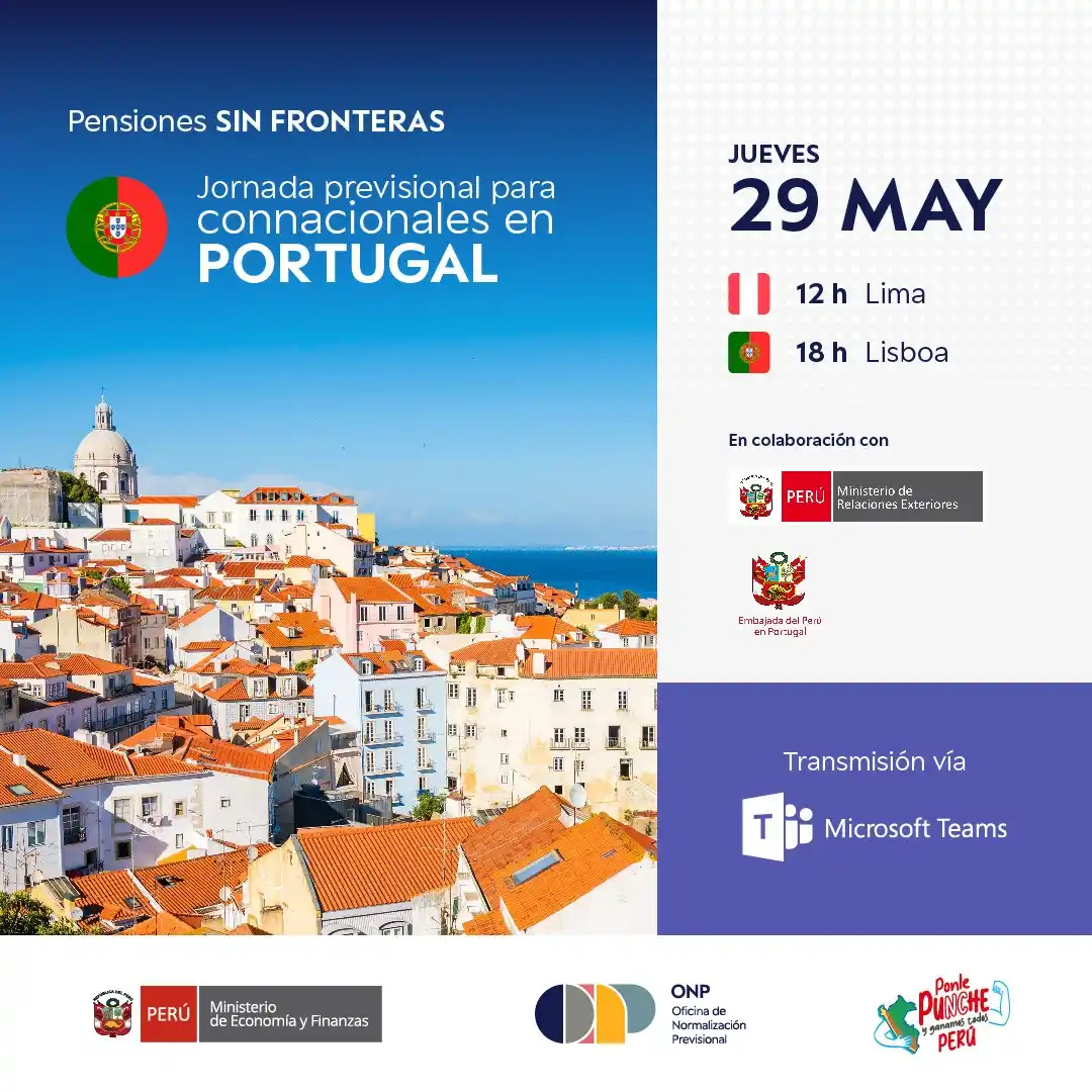 Image from ONP Oficial: 📢 ¡Peruano en Portugal, esta información es para ti! ¿No sabes si pue...
