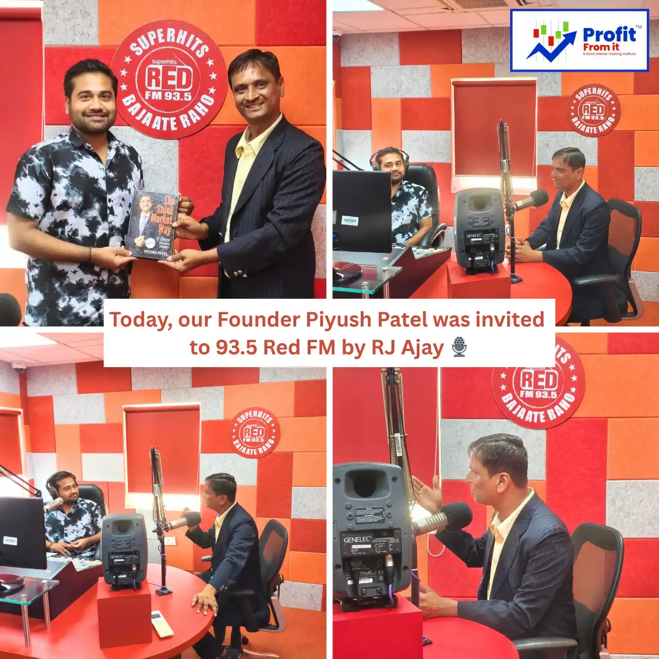 Image from Profit From IT (Profit Finstock Pvt Ltd) (MONEY AT WORK): 🌟 Proud Moment for Profit From It! 🌟 🎙️ Today, our Founder Shri Pi...