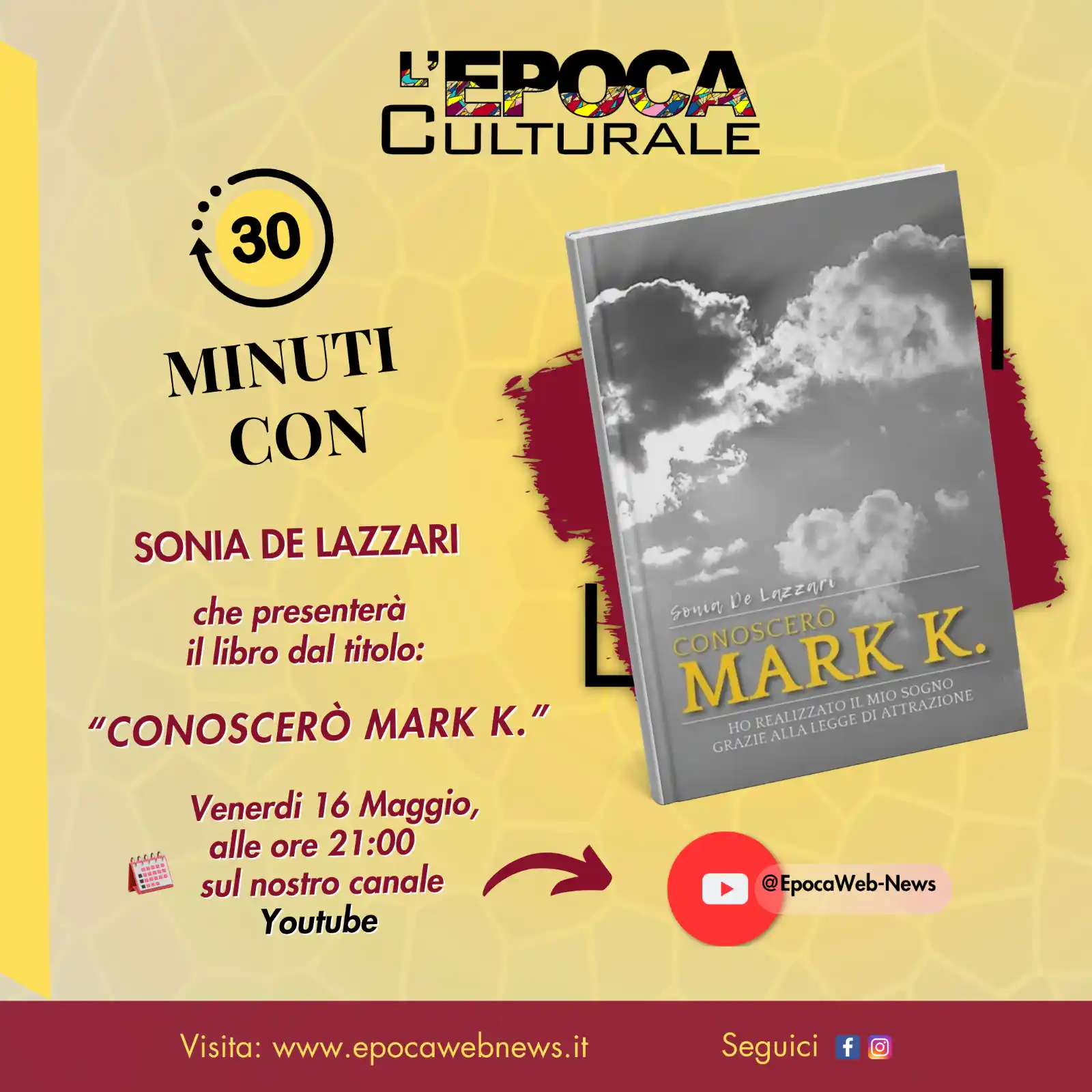 Image from Epoca WEB-NEWS: ๐ Questa settimana a "๐๐ ๐ฆ๐ข๐ง๐ฎ๐ญ๐ข ๐๐จ๐ง.." ospite ๐๐จ๐ง๐ข๐ ๏ฟฝ...