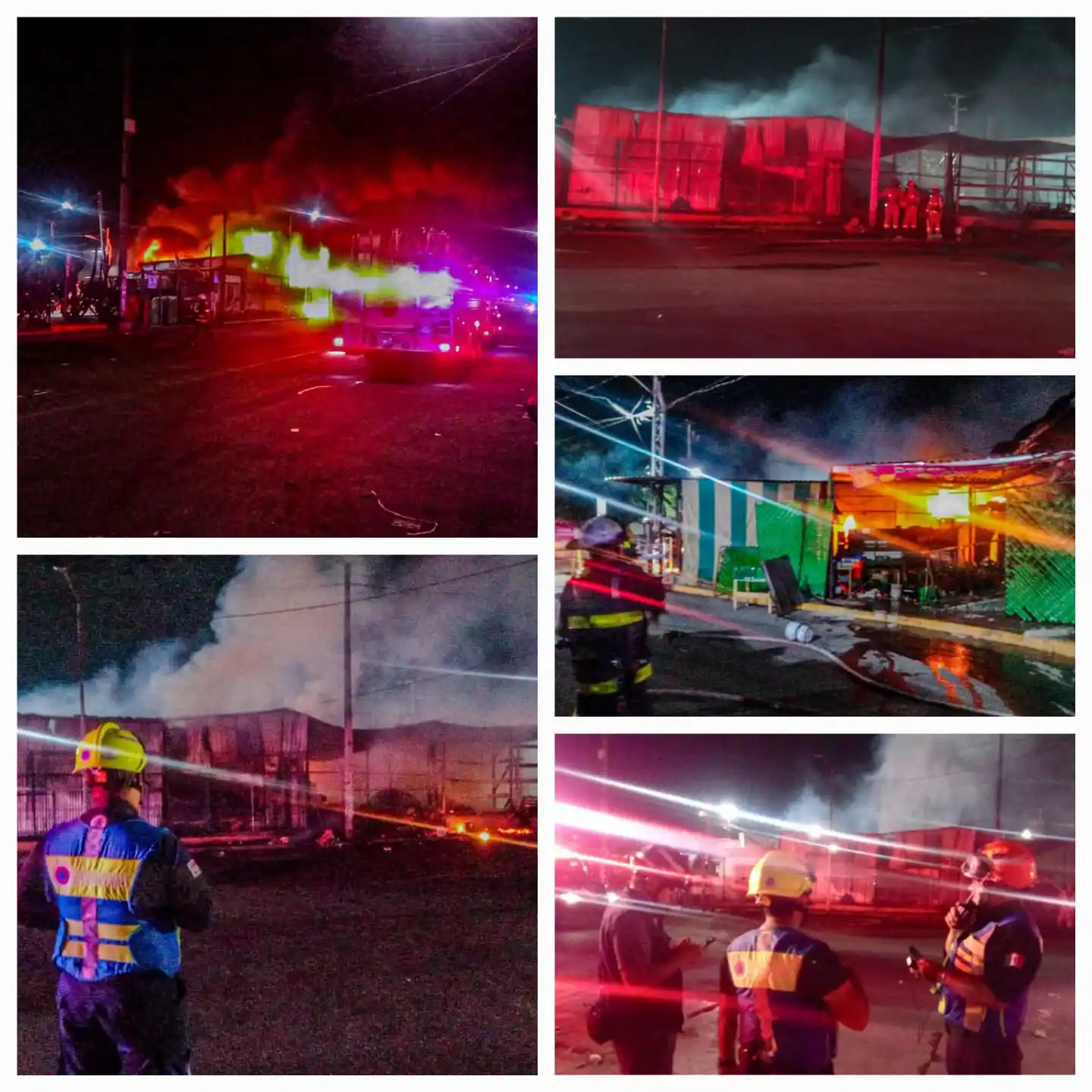 Image from Radar News Querétaro : 🔴SE INCENDIAN 4 LOCALES EN PLAZA DE SAN JUAN DE LETRÁN ⚠️🔥 Anoche s...