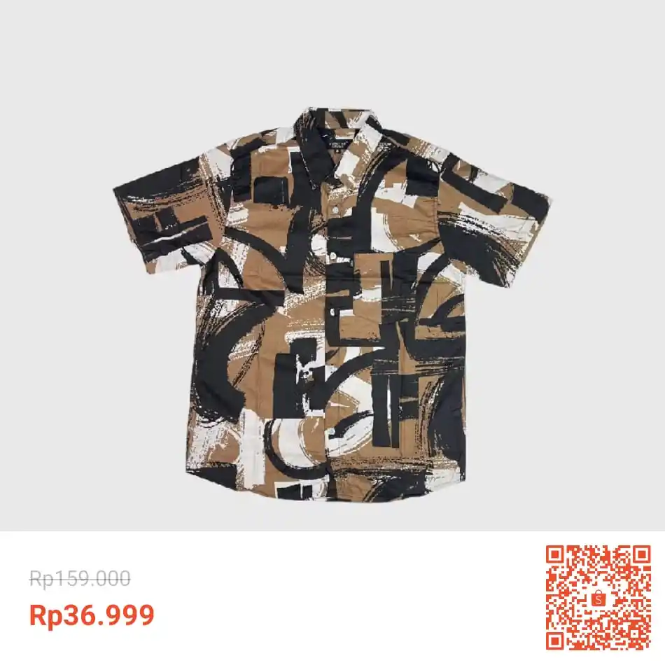 Image from Hidden Gem Garapan Cuan | Info Promo Racun Shopee Lazada Tokopedia | Alfamart Indomaret | Grab Gojek: Temukan KYBOST MIK KATUN Kemeja Pria Lengan Pendek Motif Casual Premiu...