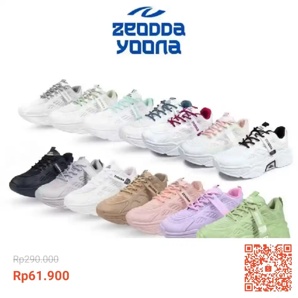 Image from Hidden Gem Garapan Cuan | Info Promo Racun Shopee Lazada Tokopedia | Alfamart Indomaret | Grab Gojek: Temukan Zeodda Yoona Sepatu Sneaker Wanita Korea Sporty Traning Joggin...
