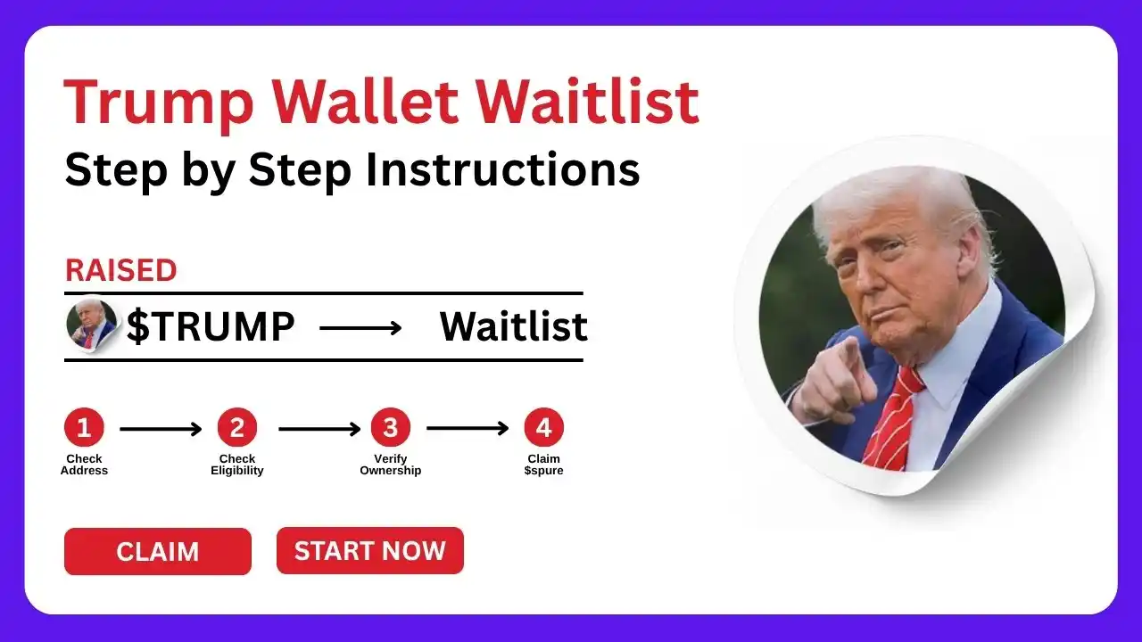 Image from Hayat Alerts | آئیں ملکر کمائیں: Trump Wallet Waitlist - 1M Trump Airdrop✔️ ⭐️ Reward = $1M $Trump ⭐️ ...