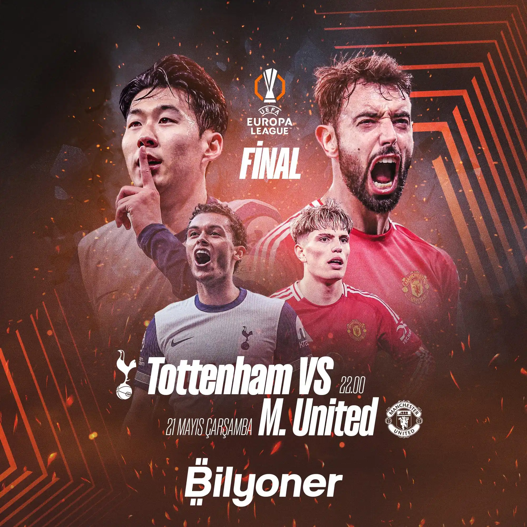 Image from Bilyoner: UEFA Avrupa Ligi'nde şampiyon belli oluyor! 🏆 Büyük finalin heyecanı...