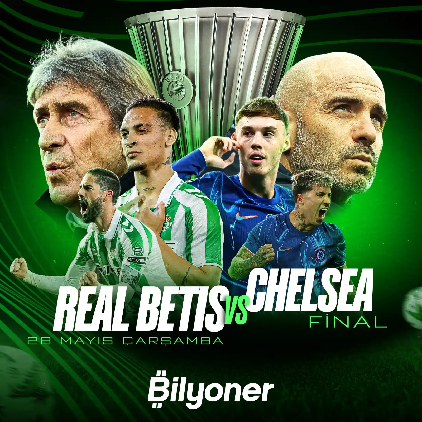 Image from Bilyoner: UEFA Konferans Ligi'nde şampiyon belli oluyor! 🏆 Dev finalin heyecan...