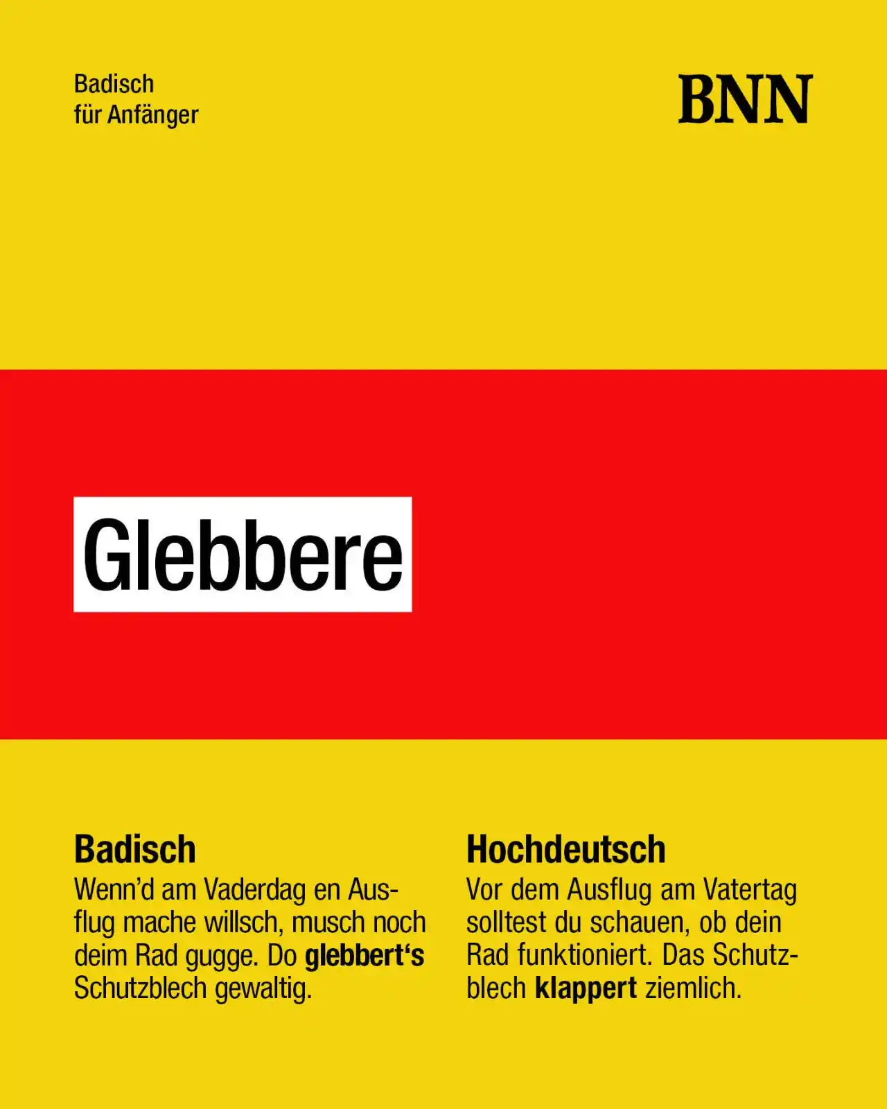 Image from BNN: Unsere Folge Badisch für Anfänger! 🔴🟡 💬 Wie sagt ihr dazu? PS: W...