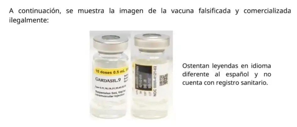 Image from Radar News Querétaro : ⚠️💉 ¡VACUNA FALSA CONTRA EL VPH EN CIRCULACIÓN! <a class="text-blue-5...