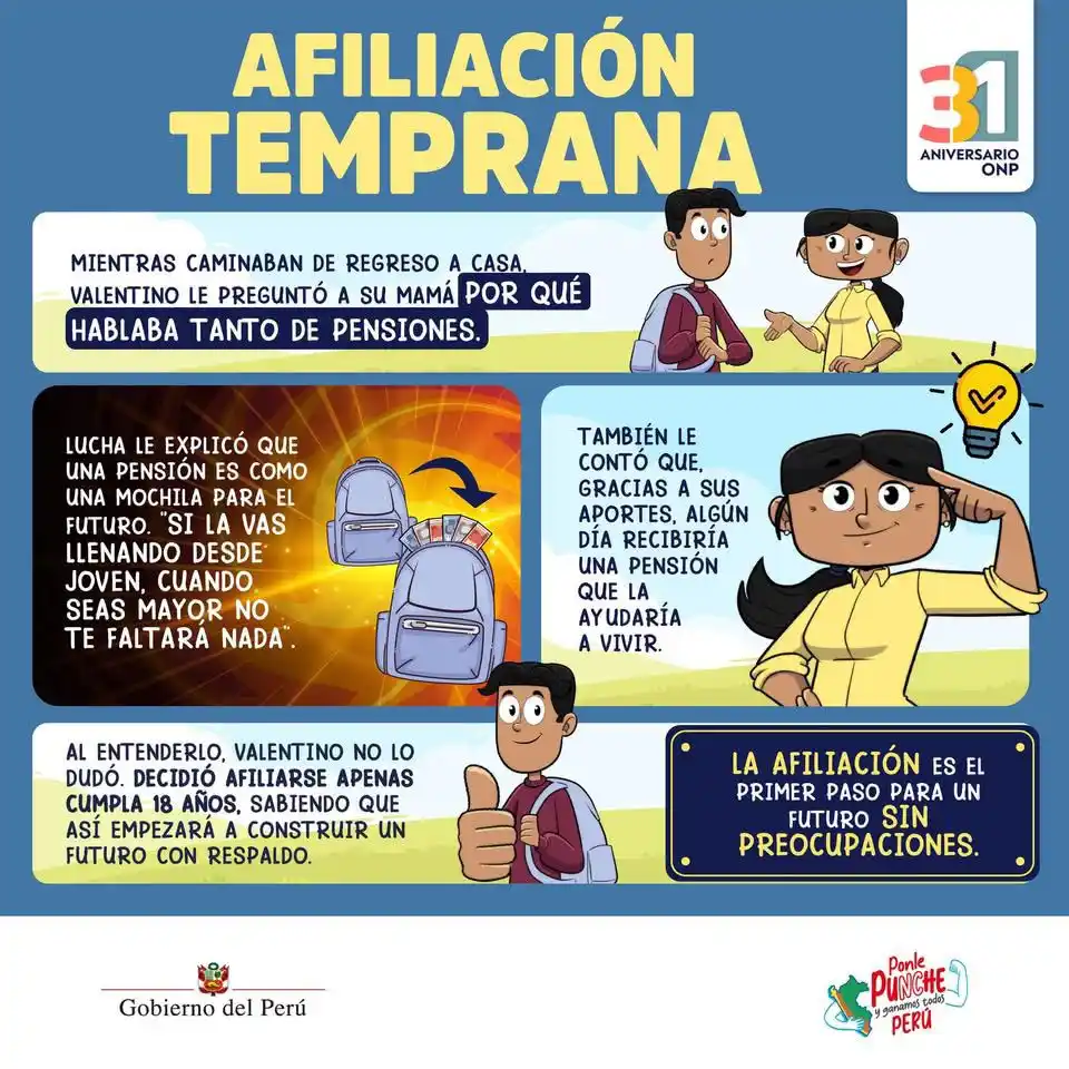 Image from ONP Oficial: 💡 Valentino lo tiene claro, su futuro empieza hoy ☝️. Se afiliará a u...