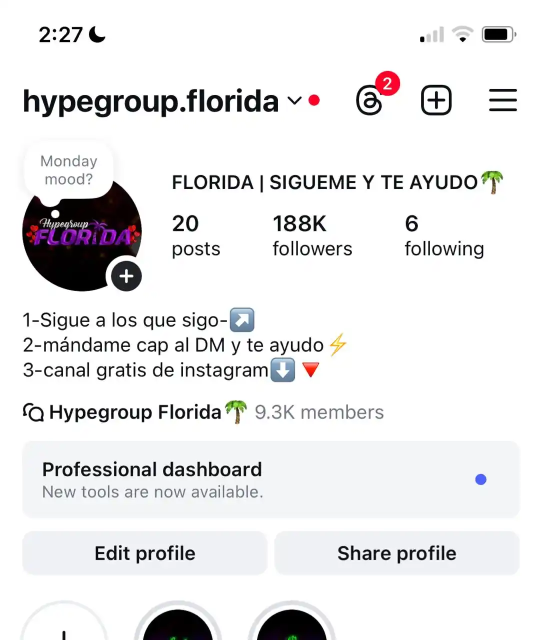 EVOLUTIONHYPE 🔺📊(seguidores) post