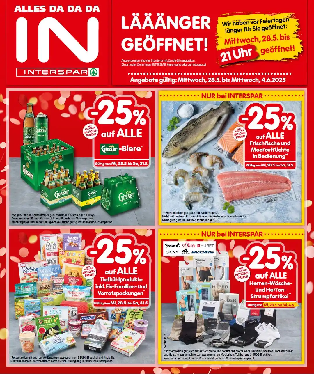 Image from INTERSPAR: Wir KÖNNTEN jetzt einen Schmäh übers Biertrinken in der Unterhose mach...