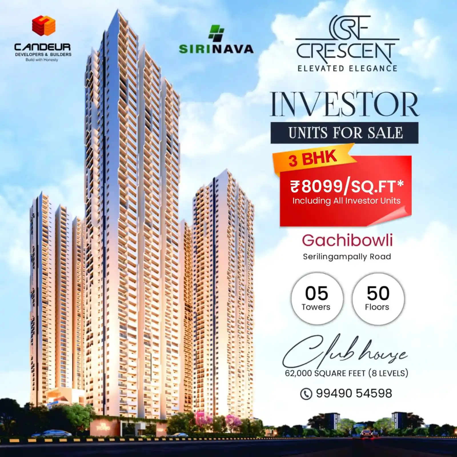Image from SiriNava Estates Hyderabad: *CRESCENT ELEVATED ELEGANCE | Investor Units Now Open for Sale!* ✨ *Pr...