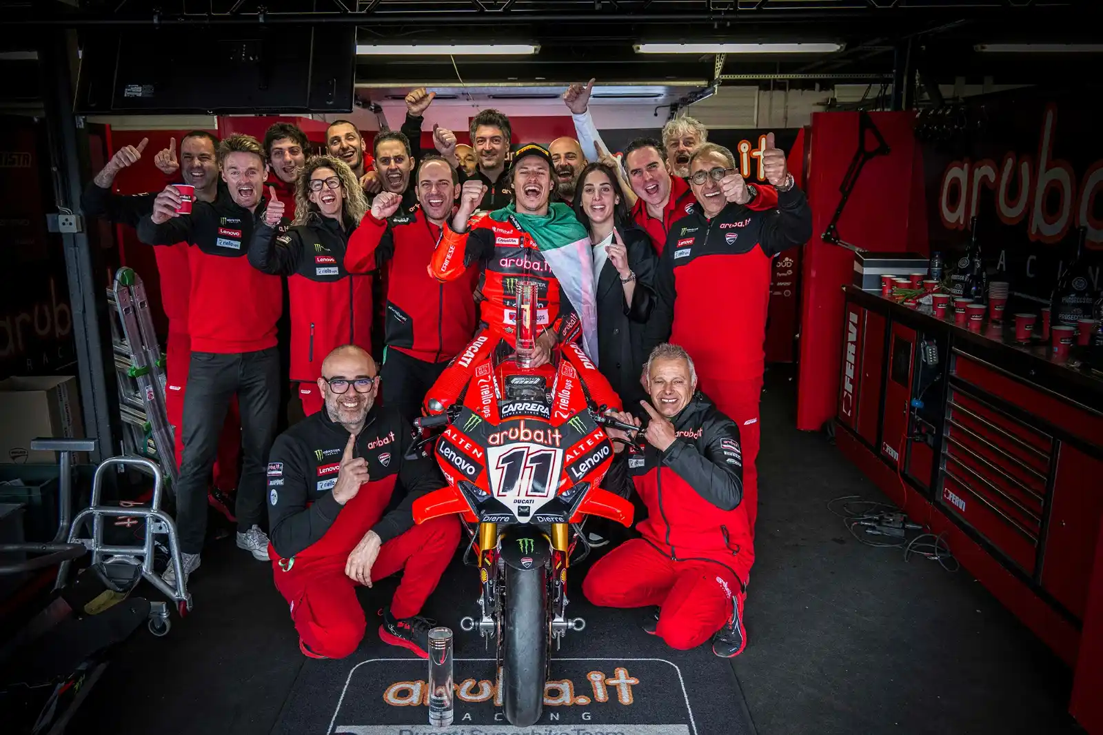 Image from Aruba.it Racing Ducati: CzechWorldSBK 🔴 Race 2 🔴 📰 Bulega produces photo-finish masterstro...