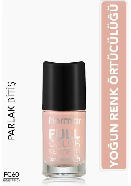 Image from OnuAl: Sıcak Fırsatlar: Flormar Full Color Ultra Yüksek Pigmentli & Parlak Bitişli Oje (Fc60 B...