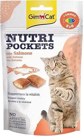 Image from OnuAl: Sıcak Fırsatlar: Gimcat Nutripockets Kedi Ödülü Somon Omega 3&6 60Gr 🏷️ 29 TL 🛍️ Ama...
