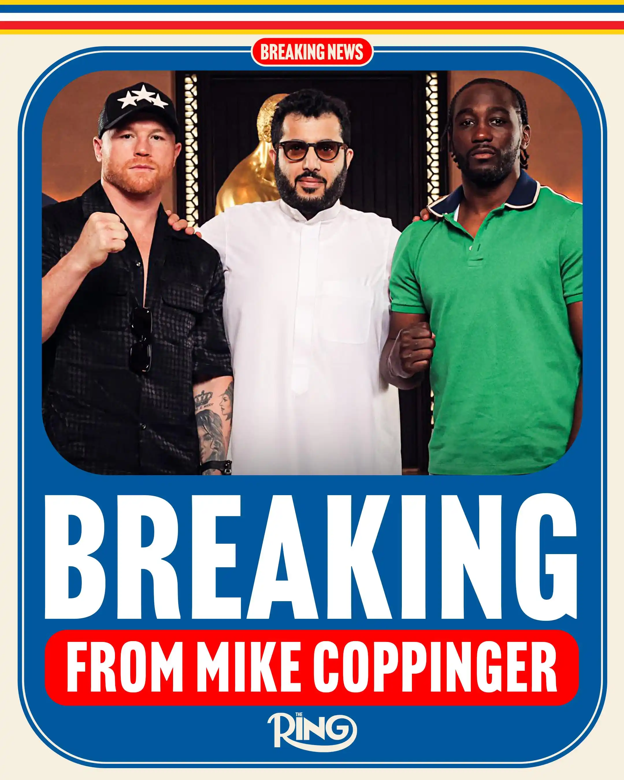 Image from Ring Magazine: His Excellency Turki Alalshikh announced that Riyadh Season’s Canelo A...