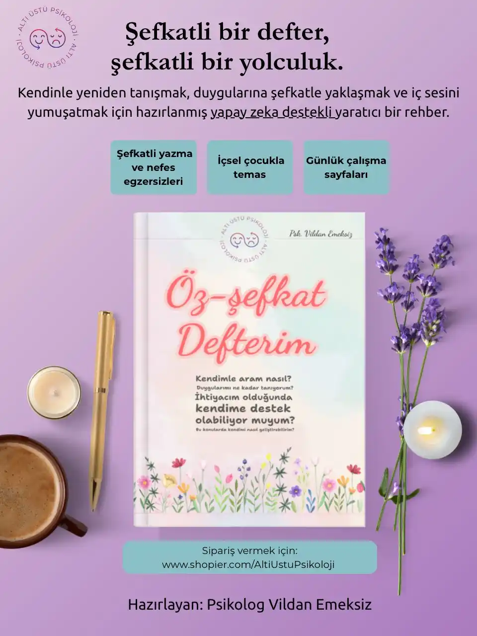 Image from Altı Üstü Psikoloji: Kendinle yeniden tanışmak, duygularına şefkatle yaklaşmak ve iç sesini...