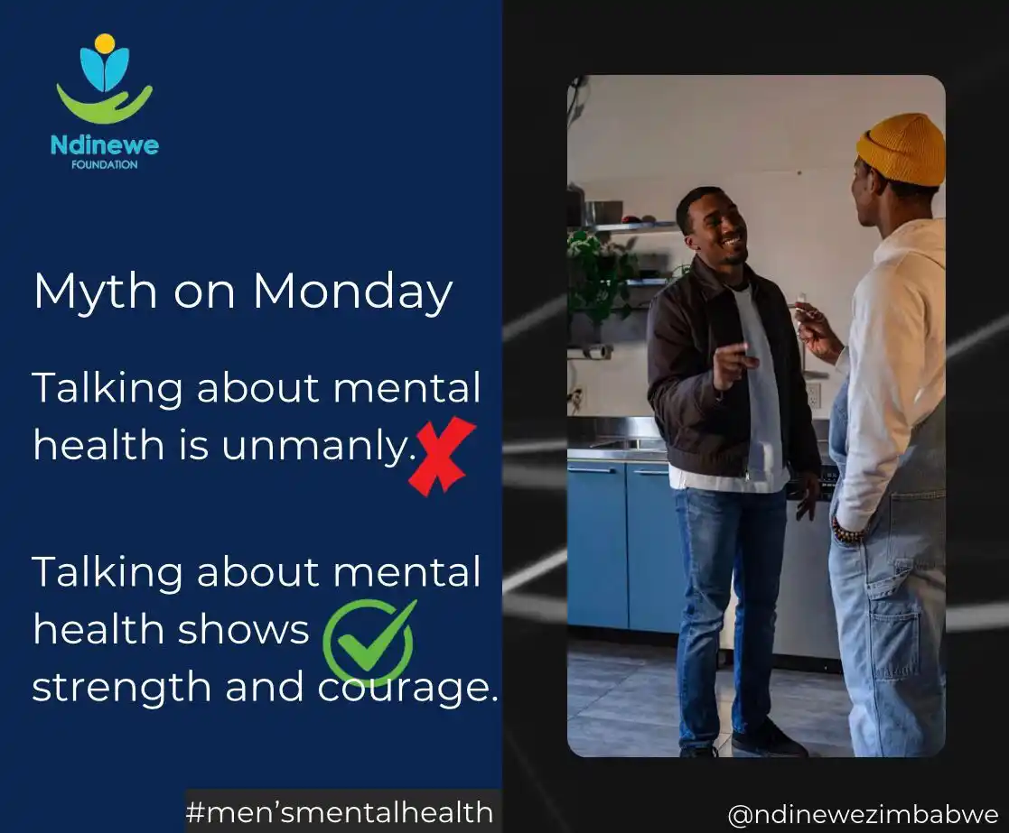 Image from Ndinewe Foundation: Openly talking about mental health creates a sense of connectedness an...