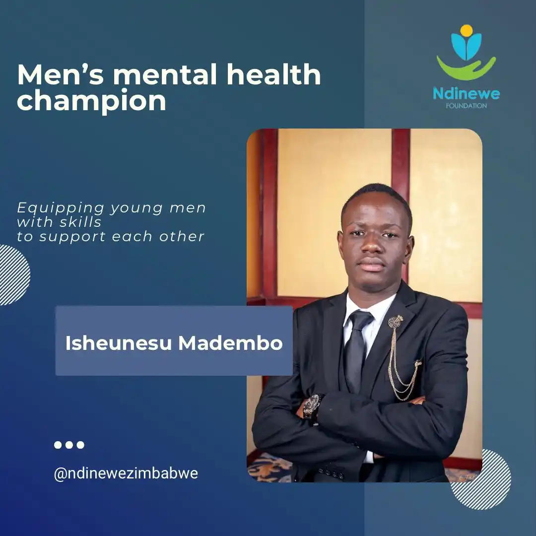 Image from Ndinewe Foundation: Please join us in celebrating Isheunesu Madembo, a newly certified Men...
