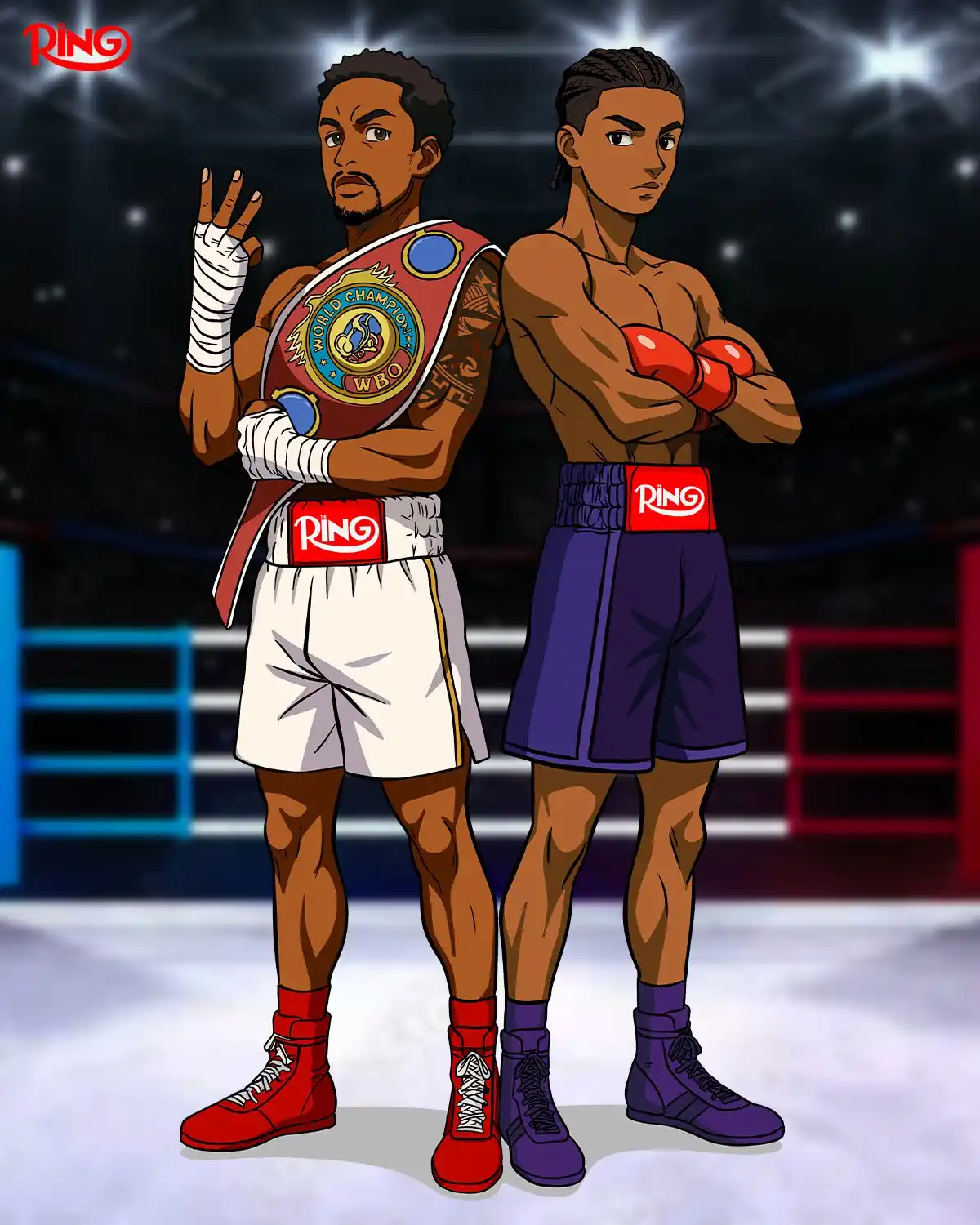 Image from Ring Magazine: Ring Ambassadors Keyshawn Davis and Abdullah Mason will take center st...