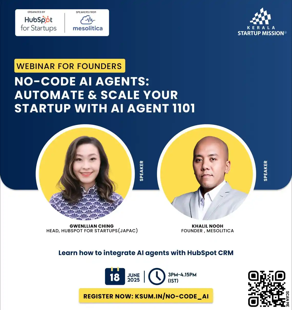 Image from Innovation and Entrepreneurship Development Centre | Kerala Startup Mission: 🚀 Startup Founders: Ready to 10x Your Operations with AI Agents? Stop...